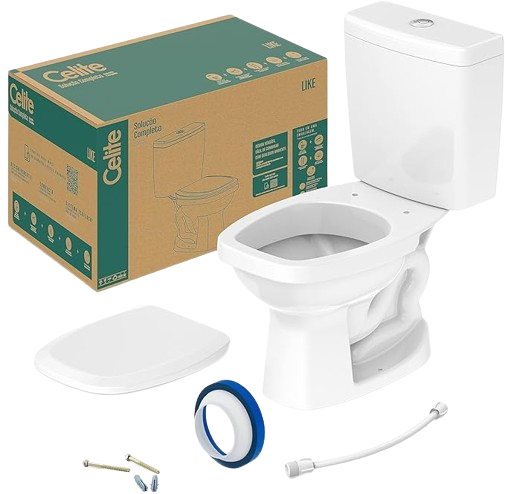 KIT CELITE LIKE VASO CX.3/6 ASSENTO ANEL VED. PARAFUSO ENGATE